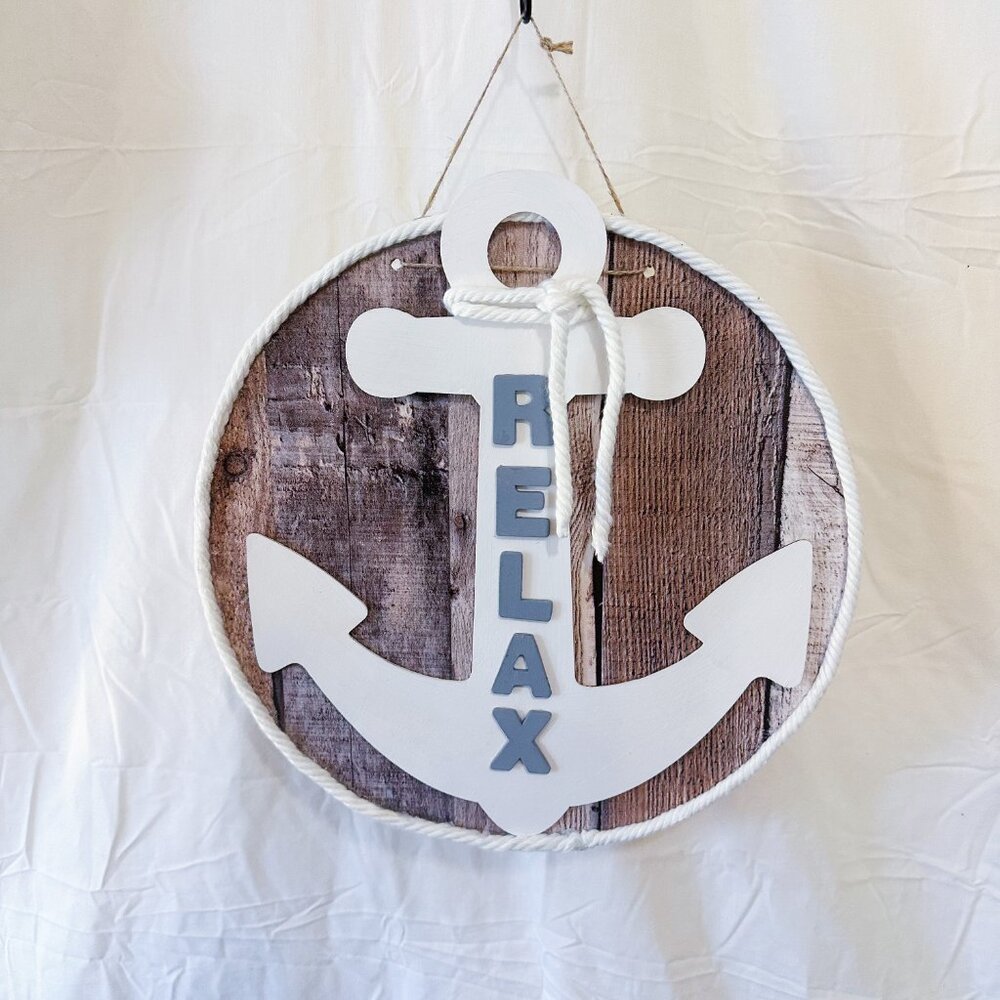 SOLD✨Anchored in Calm Waters Plaque Handmade